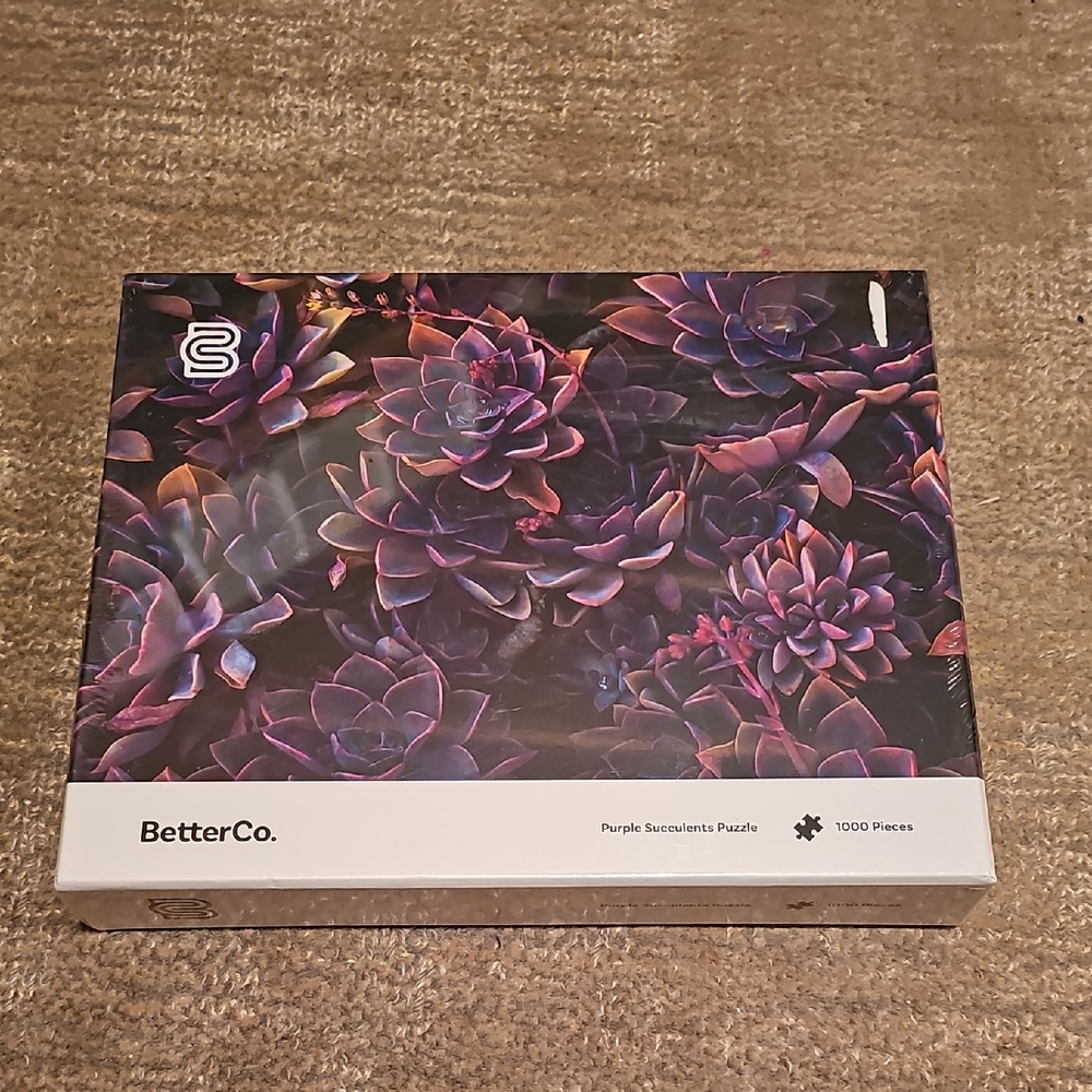 BetterCo. Purple Succulents 1000 Piece Puzzle